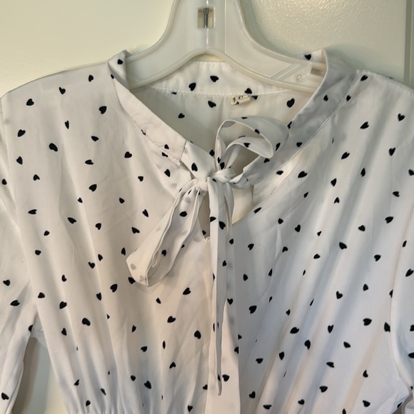 Elegant White Polka Dot Dress - Picture 7 of 13
